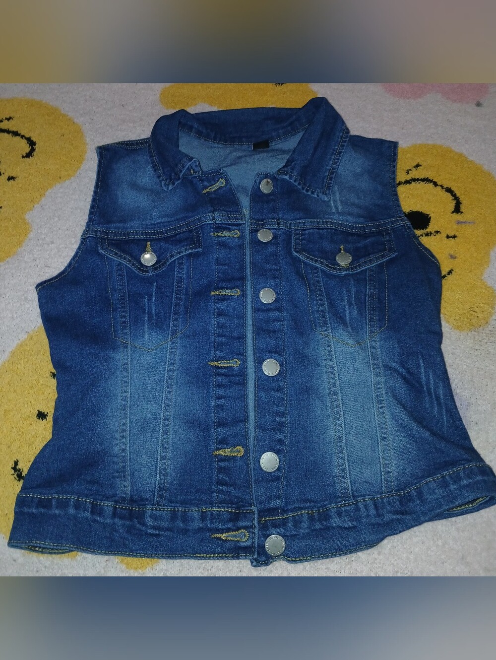 NWOT Girl's Denim Vest.